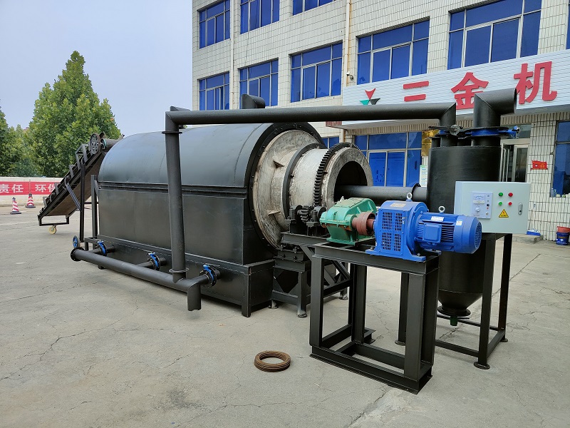 Rotary biomass industrial charcoal making machine carbonization furnace