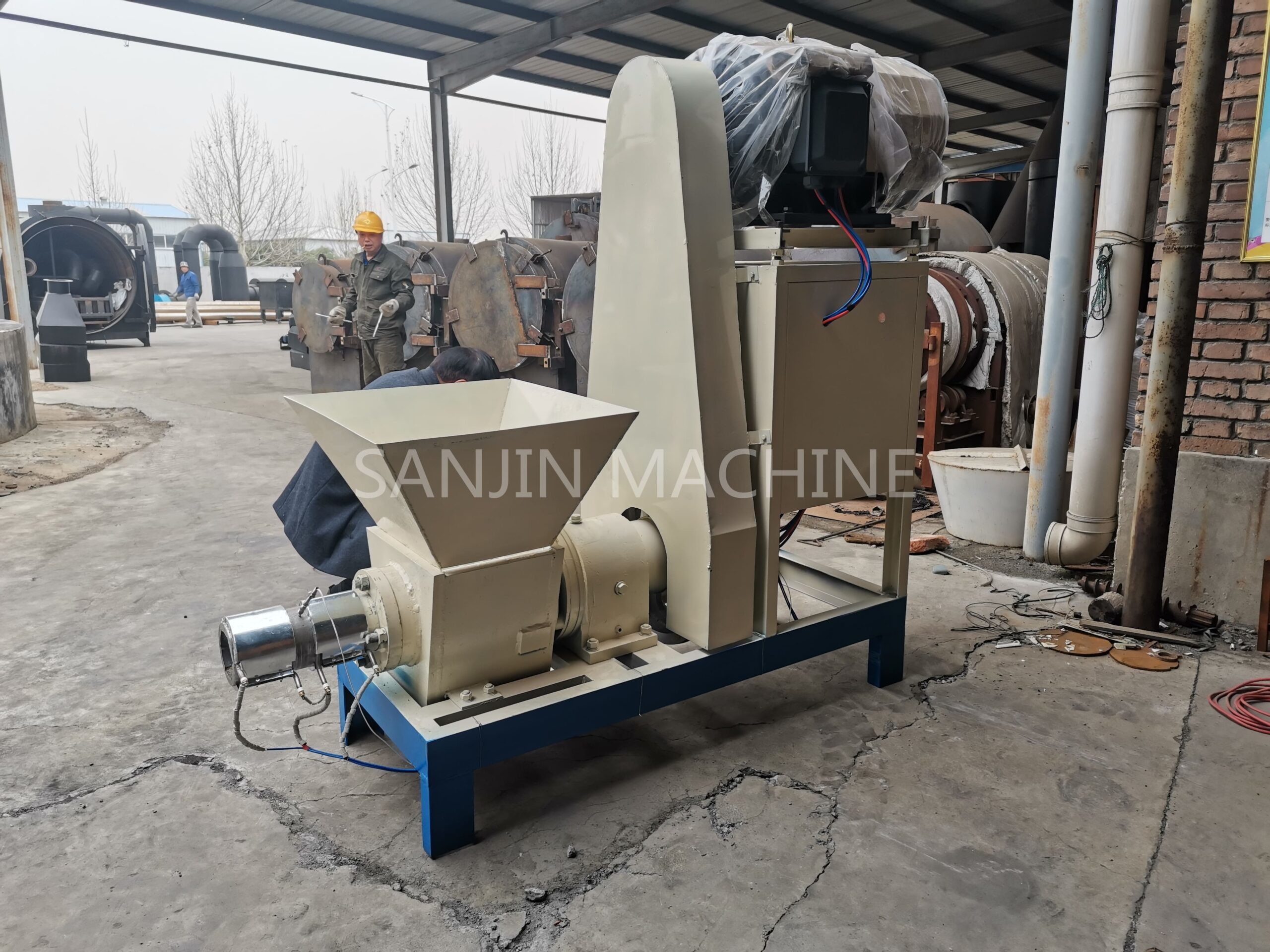 Charcoal Press Extruder Machine for BBQ