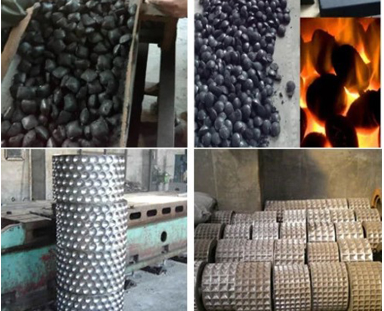 Coal /charcoal ball pillow shape making machine