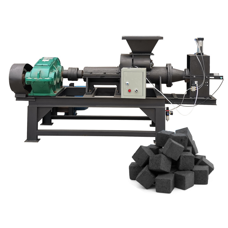 Low-consumption coal briquetting extruder machine