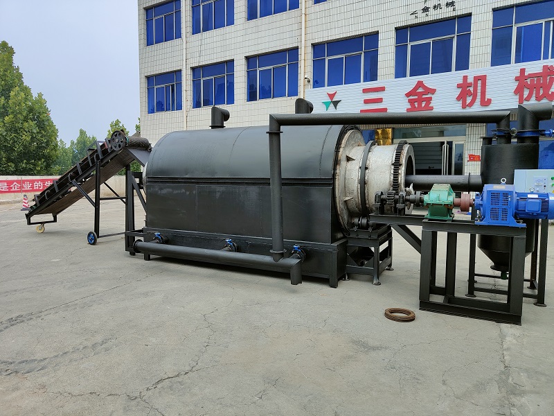 Nut shell rotary carbonization furnace