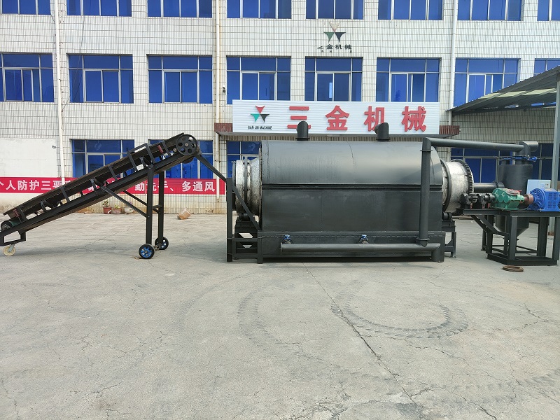 Rotary biomass industrial carbonization furnace