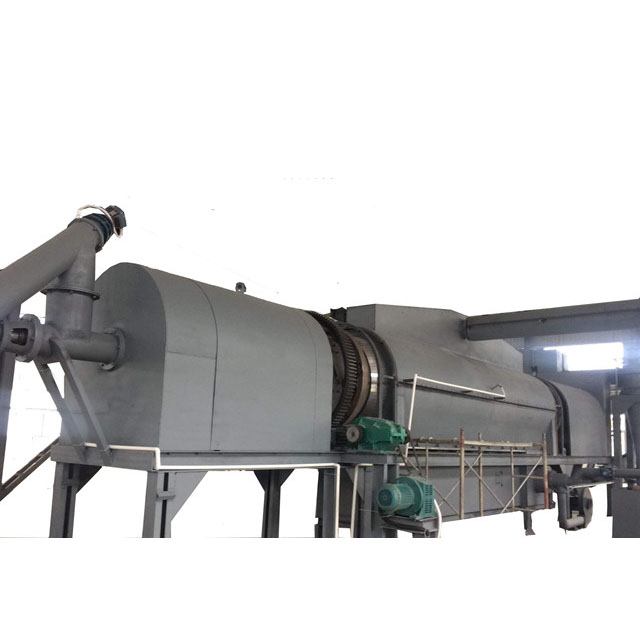 Continuous rotary sawdust charcoal making machine