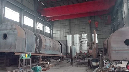 Smokeless continuous rotary carbonization furnace