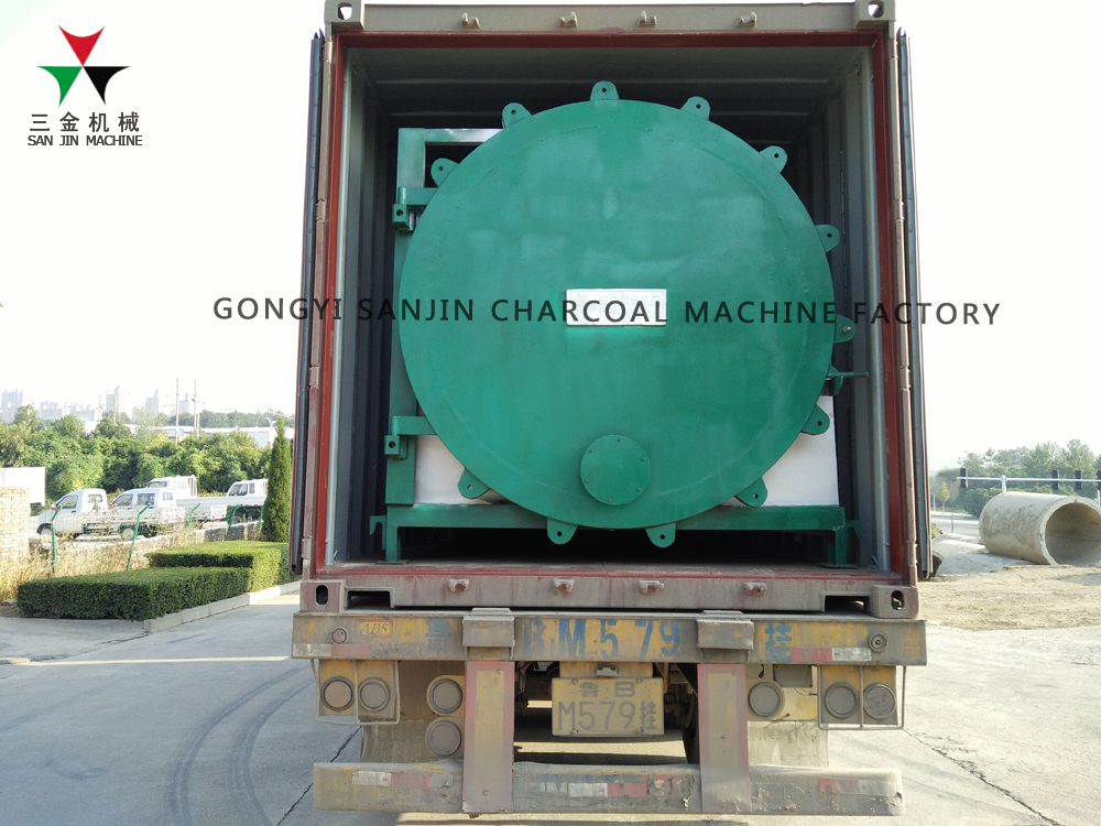 Hardwood Carbonizing Machine Coconut Shell Charcoal Production Line