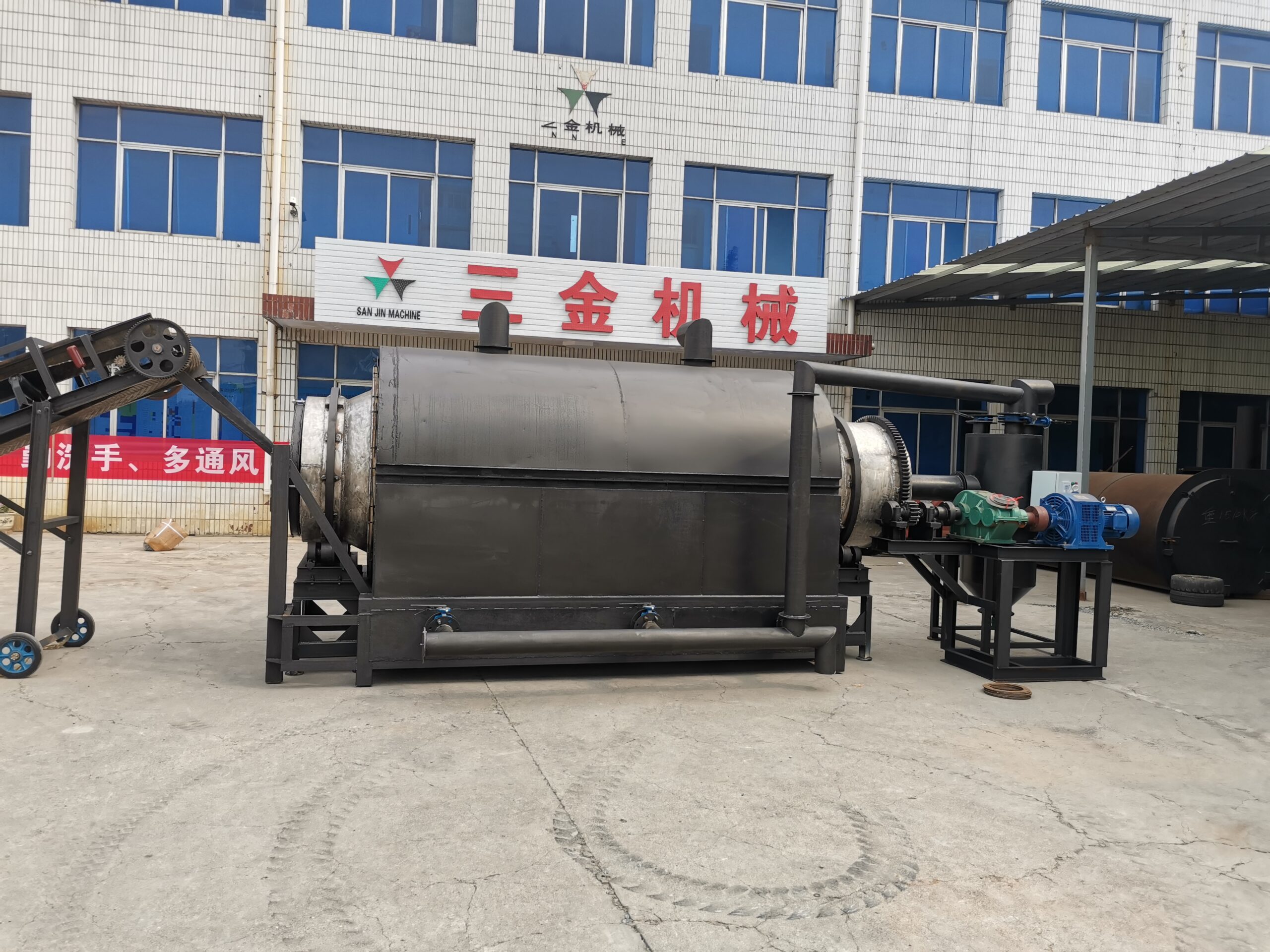 rice husk charcoal carbonization furnace