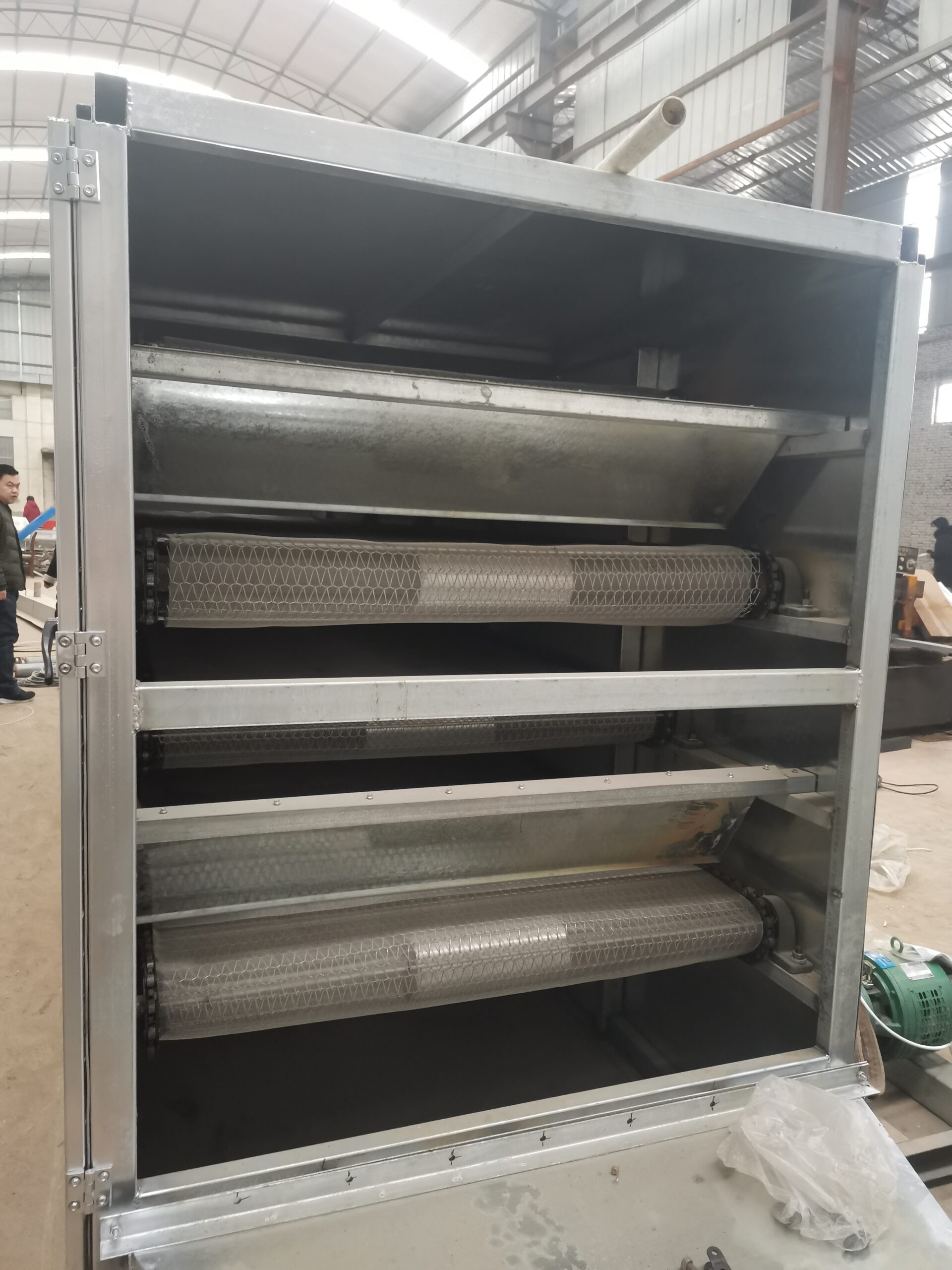 mesh belt drying machine for charcoal briquettes wood chips